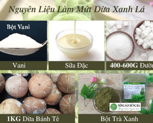 nguyen-lieu-lam-mut-dua-tra-xanh