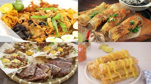 món ăn vặt từ bánh tráng