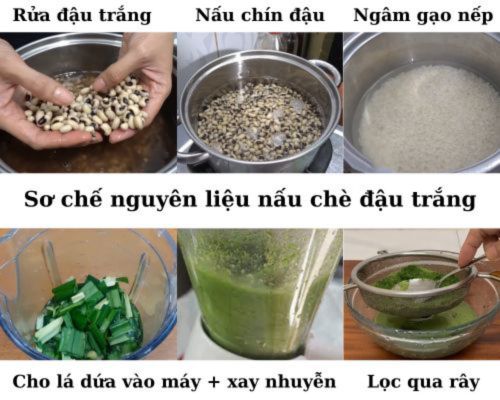 so-che-nguyen-lieu-nau-che-dau-trang-bang-noi-com-dien