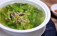 cách nấu canh rau cải 1