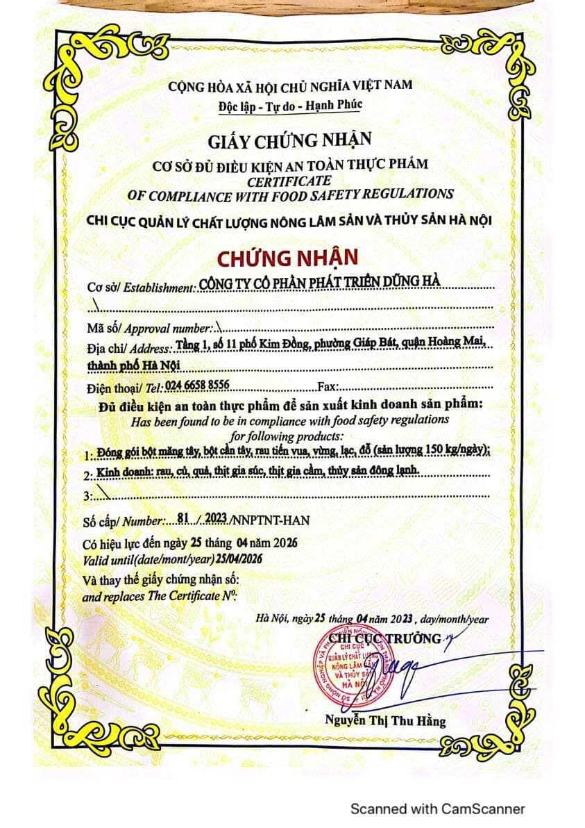 giay-chung-gia-bot-dau-trang-nong-san-dung-ha-dat-chuan-ve-sinh-an-toan-thuc-pham