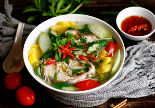 món canh mùa hè miền bắc: canh chua cá lóc