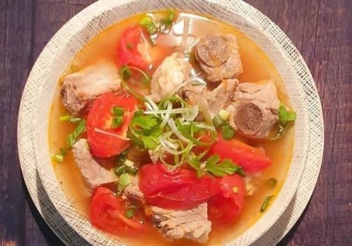 canh sườn chua