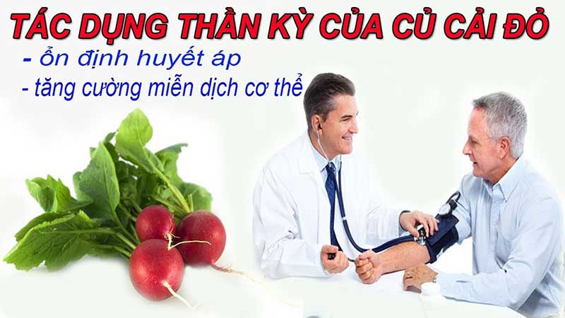 Tác dụng tuyệt vời của củ cải đỏ