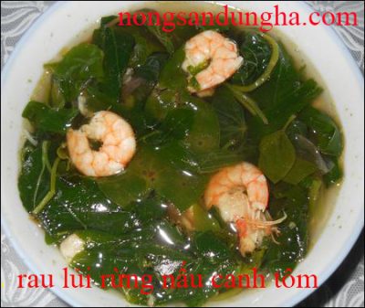 rau lủi canh tôm