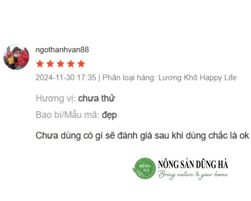 cam-nhan-khach-hang-luong-kho-happy-life-nong-san-dung-ha