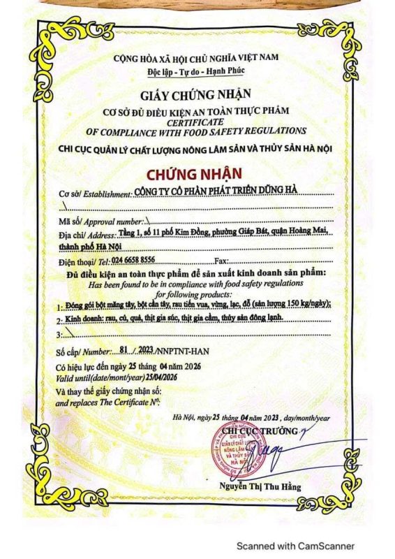 giay-kiem-dinh-sup-lo-nong-san-dung-ha-dat-chuan-ve-sinh-an-toan-thuc-pham