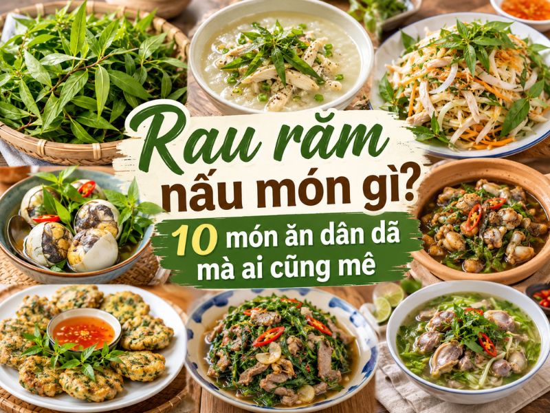 Rau diếp thơm nấu món gì ngon với 6 công thức đơn giản